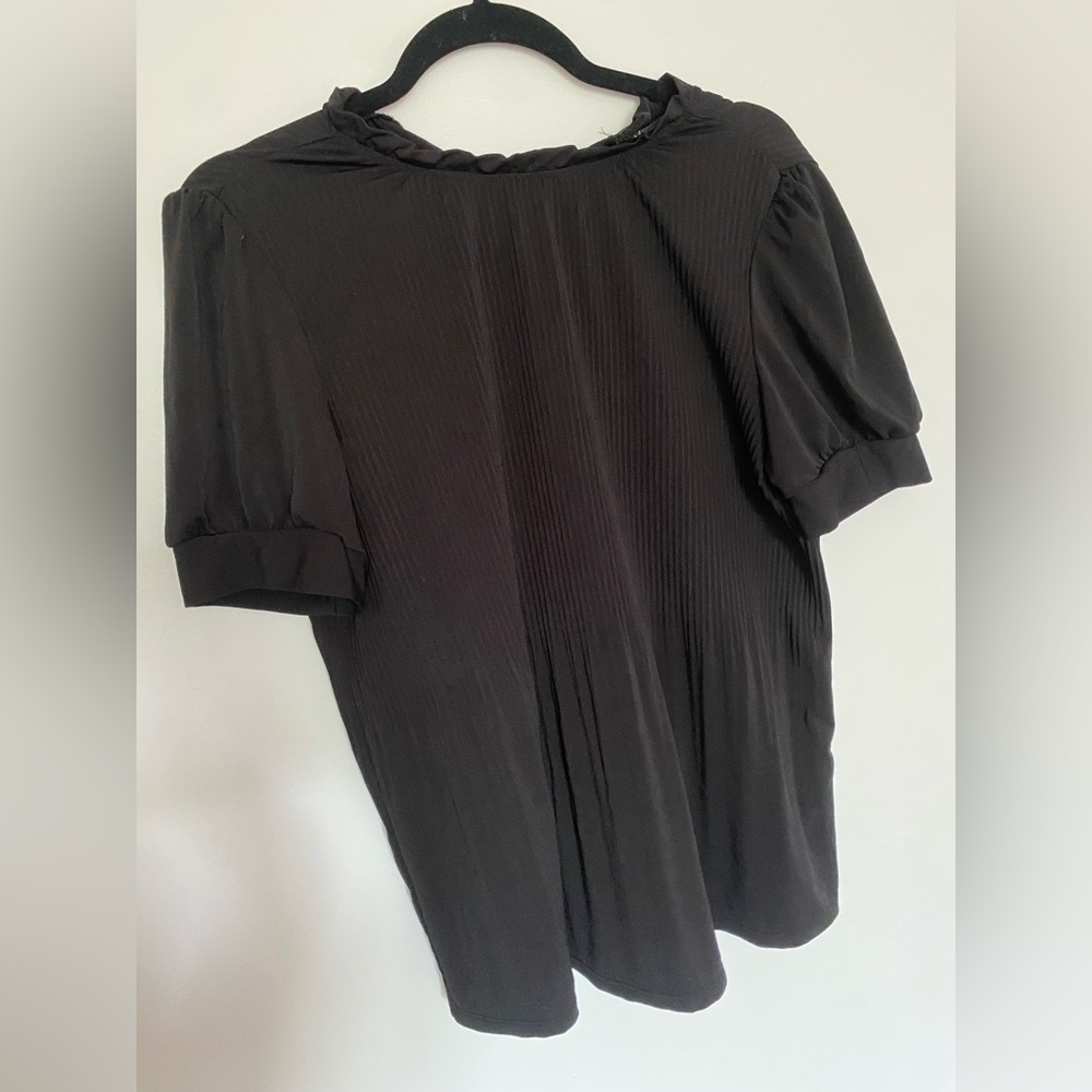 Adrianna Papell Black Blouse